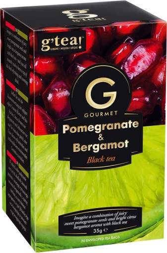 G'tea Granátové jablko a čierny čaj Bergamot