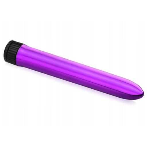 Klasický vibrátor pre ženy, metalická fialová