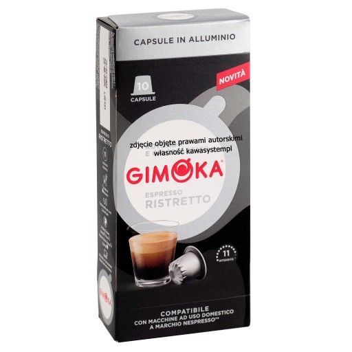 Nespresso hliníkové kapsuly Gimoka Ristretto