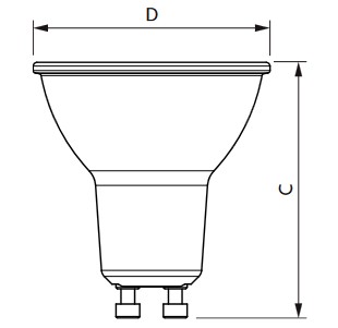 LED ŽIAROVKA GU10 4,9W 3000K teplá biela 120° 550lm PHILIPS