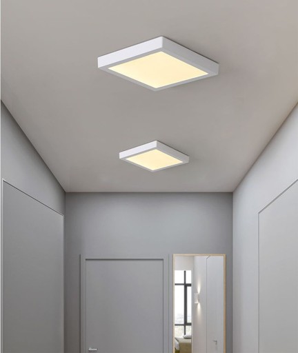 LED panel 12W PRIVRCHOVÁ STROPNÁ STROPNÁ ŠTVERCOVÁ LAMPA NÁSTENNÉ SVIETKO
