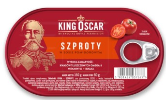 King Oscar šproty v paradajkovej omáčke 160 g