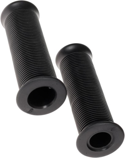 Motocyklové gumené rukoväte, čierne, uzavreté, 124 mm