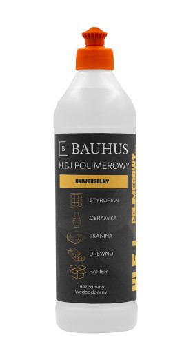 Bauhus univerzálne bezfarebné vodeodolné polymérové lepidlo na krabičky 500 ml