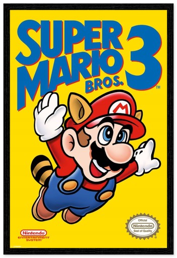 Super Mario Bros 3 NES Krycí plagát 61x91,5 cm