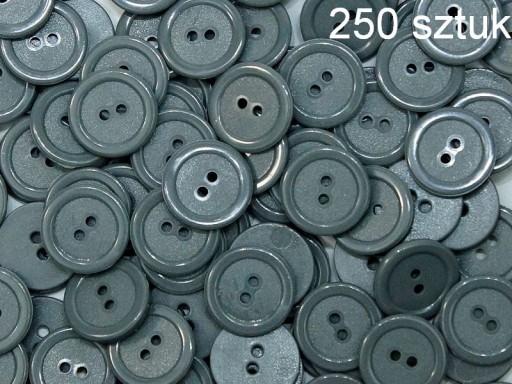 PLASTOVÉ GOMBÍKY 20 mm, sivé, balenie 250 ks.