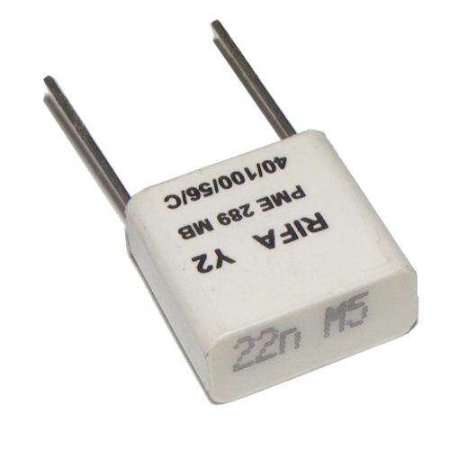 PME289B 22nF 250V RIFA papierový kondenzátor