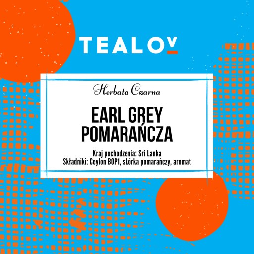 TEALOV čaj čierny EARL GREY ORANGE 50g