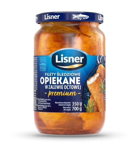 SLEĎOVÉ FILETKY PEČENÉ V OCTE PREMIUM PREMIUM 700g LISNER