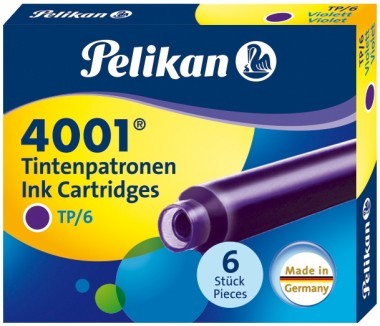 Pelikan NÁPLŇKY NA PERÁ KRÁTKE FIALOVÉ