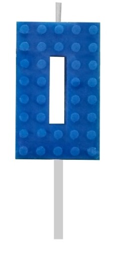 Narodeninové sviečkové lego bloky s číslami 123456789