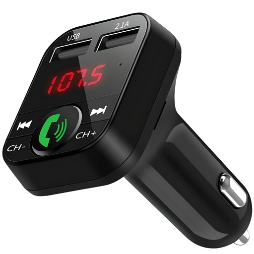 FM BLUETOOTH VYSIELAČ MP3 NABÍJAČKA 2xUSB SD LCD