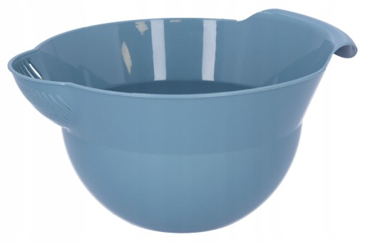 KUCHYŇSKÁ MISKA, plast, 1,8l, modrá, s rúčkou na miešanie šalátov