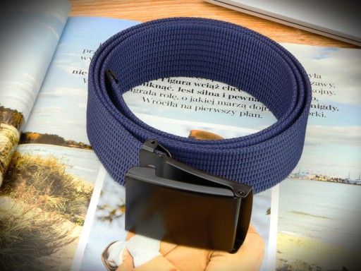 Pánska WIDE klasická mikina NAVY BLUE Buckle Mat
