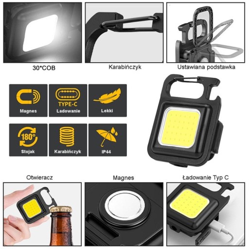 Mini halogénový LED COB reflektor 6W