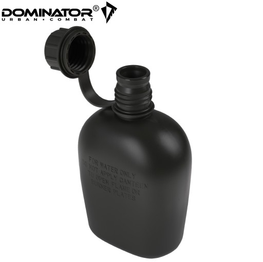 Vojenská turistická fľaša na vodu Dominator 1QT 1L čierna