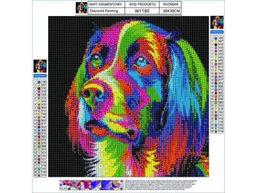 Diamantové vyšívanie Diamantová maľba Mozaika 5D DOG 2326