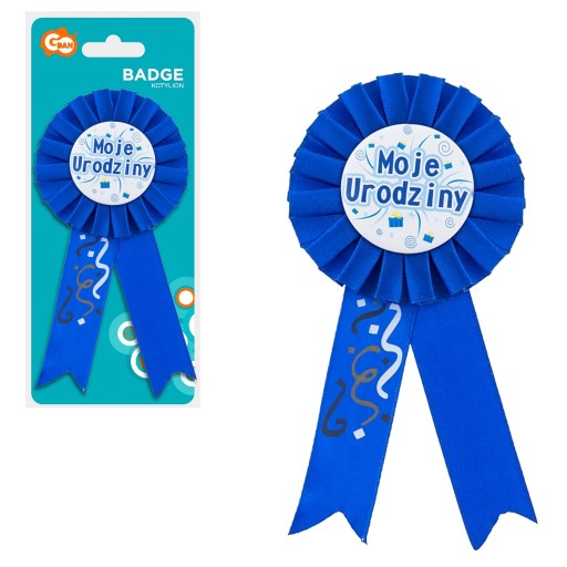 COTILION STUŽKA MOJE NARODENINY 8cm MODRÝ GODAN