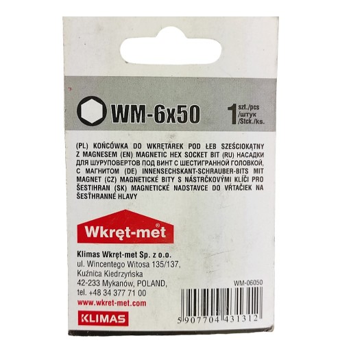 Magnetický šesťhranný hrot BIT SW 6 dlhý 50 mm