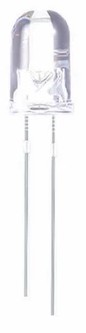 LED 5MM Biela 10 kusov od 3,2V do 3,4V