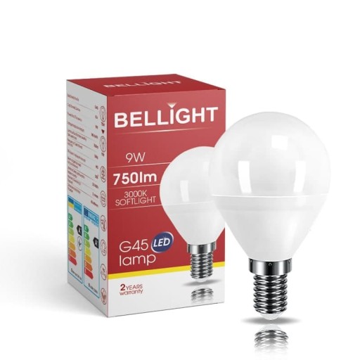 G45 LED žiarovka 230v 9w 3000k e14 830lm guľa