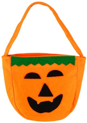 Halloweenske kostýmy z tekvice v taške