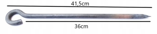 Pasienkový kôl na reťaz pre dobytok 14x400