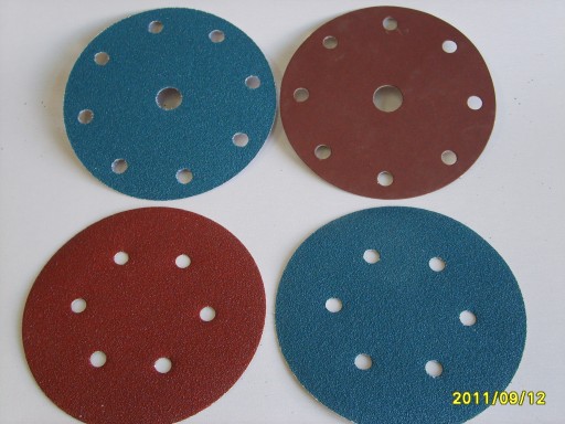 Brúsne kotúče na suchý zips/brúsny papier fi150/6 otvorov