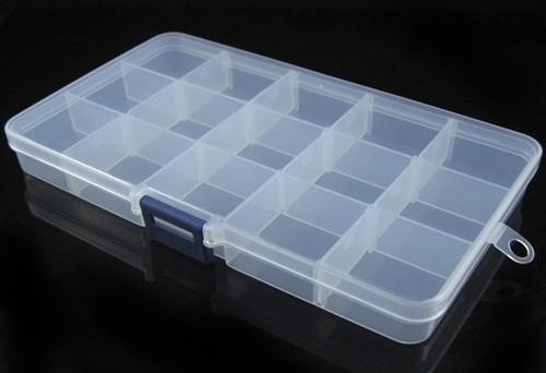 Organizér 15 priehradkový kontajner 17,5x10x2,2cm OR2
