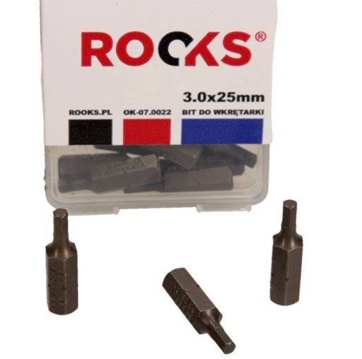 SKRUTKOVACÍ BIT 1/4X 25 MM X HEX 3, NÁRAZOVÉ CVMO-S, SADA 10 DIEL. DRS