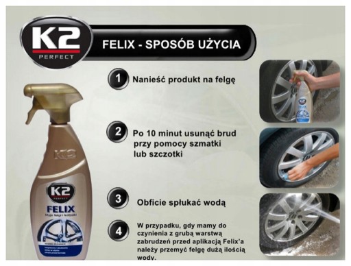 C3P07 K2 FELIX RIMS TEKUTINY UMÝVA RÁFKY A NÁBOJE H