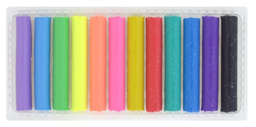 CRICCO plastelína 12 farieb 6x FLUO + 6x GLITTER