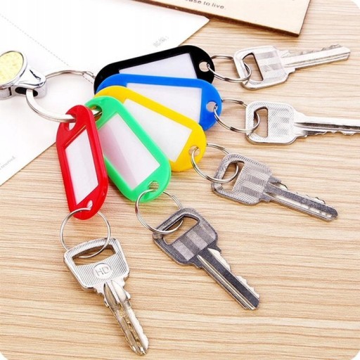 PRÍVESKY, KRÚŽKY, IDENTIFIKÁTORY KĽÚČOV, 10 KS