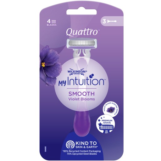 WILKINSON QUATTRO BEAUTY Sparkle SHARVERS 3KS