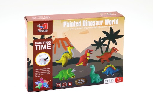 Kreatívna súprava na maľovanie na omietku s dinosaurami