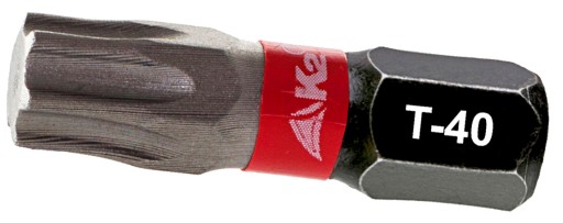 Nárazový hrot bitu pre skrutkovač K2 Impact TX40 TORX T-40 S2 25mm