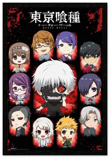 Tokyo Ghoul chibi Plagát anime hrdinov 61x91,5