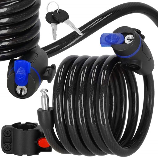 ZÁMOK NA BICYKEL S KĽÚČOVÝM PEVNÝM ZÁMKOM BICYKLA
