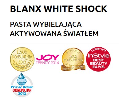 BLANX WHITE SHOCK BIELENIE ZUBOV, BIELIACA ZUBNÁ PASTA 75ml
