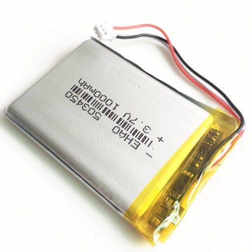 Batéria pre GPS NAVIGÁCIU 1000mAh 3,7V JST 3pólová