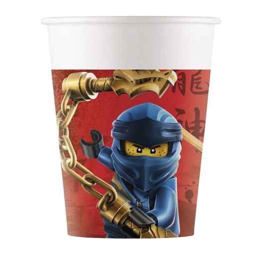 Narodeninové papierové poháre Lego Ninjago 8 ks
