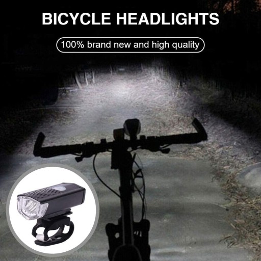 Sada predných a zadných bicyklových svetiel USB