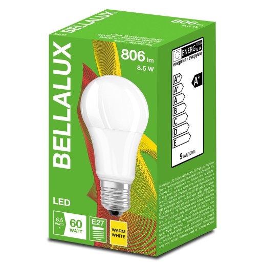 LED žiarovka A60 E27 8,5W 60W 806lm 2700K BELLALUX