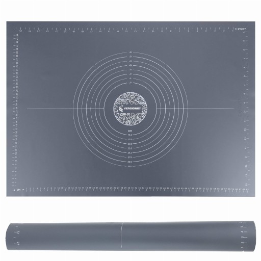VEĽKÝ SILIKÓNOVÝ KUCHYNSKÝ STÔL 70x50cm PODLOŽKA NA TORTY MATNÝ XXL