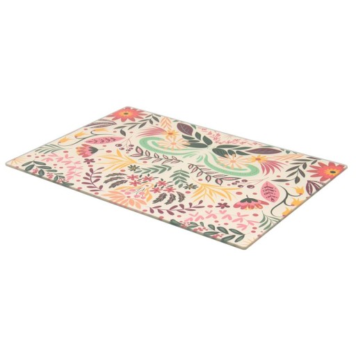 SKLENENÁ DOSKA NA KRÚZANIE 4 MM 20x30 CM TEPOVANÉ OZDOBNÉ VZORY TLAČENÉ