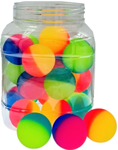 XXL gumená guľa, 4,3 cm fluo