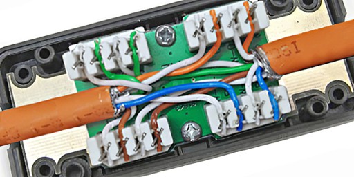 UTP Connection Box kategórie 6 LSA krútený párový konektor