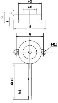 BUZZER BIPER VYSIELAČ S 24V GENERÁTOROM KPI321
