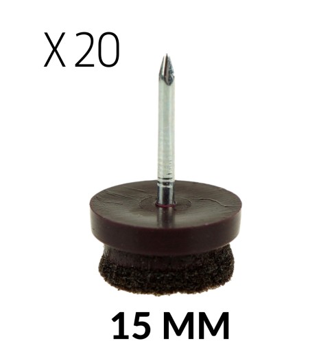 20 x klzák plstená nábytková noha 15 mm