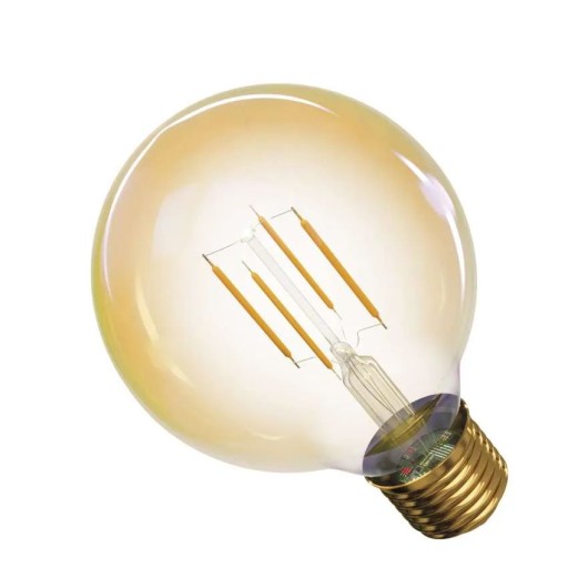LED ŽIAROVKA EMOS Z74304 VINTAGE G95 E27 4W (40W) 470lm TEPLÁ BIELA